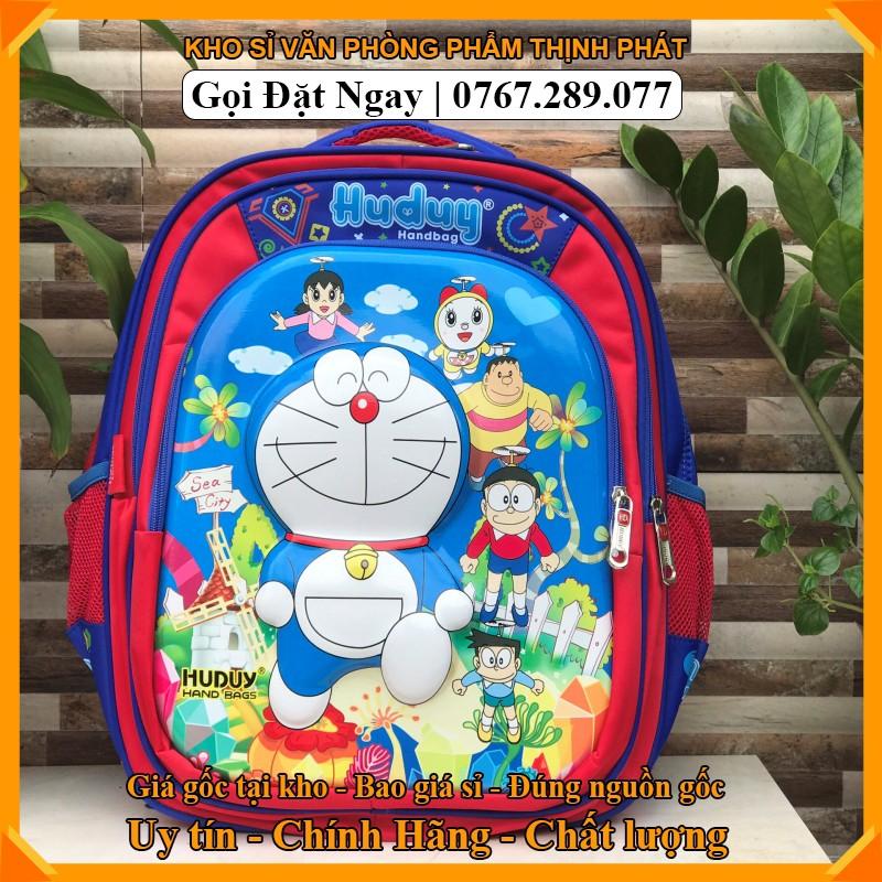 Balo tiểu học, cặp học sinh cấp 1 họa tiết DORAEMON siêu nhẹ, chống thậm nước (GIÁ TẠI KHO