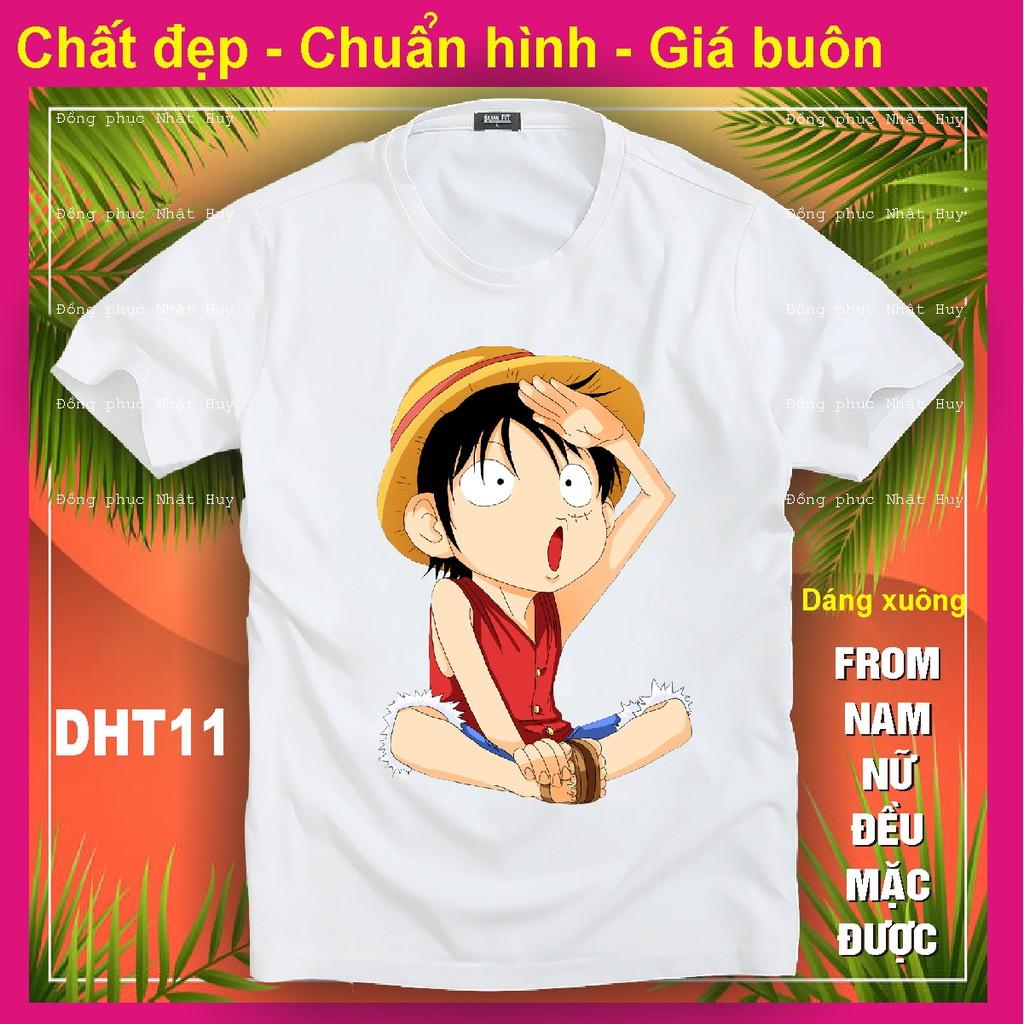 Áo thun Đảo hải tặc 9 One Piece Usopp,Sanji, chất đẹp, in hình phông