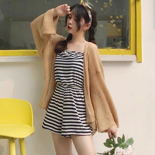 Áo khoác nữ cardigan len mỏng quảng châu hot