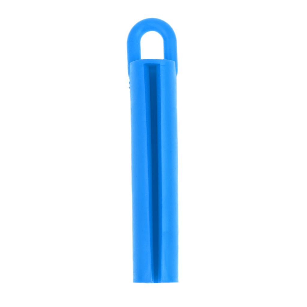 6xProfessional Pool Snooker Billiard Cue Tip Rubber Hang Clamp Holder Blue