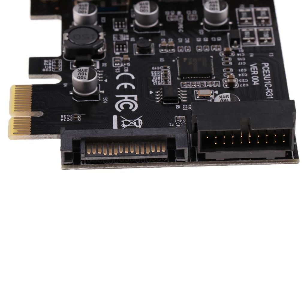 USB 3.1 Type C Interface PCI-E Expansion Card Linux WinXP