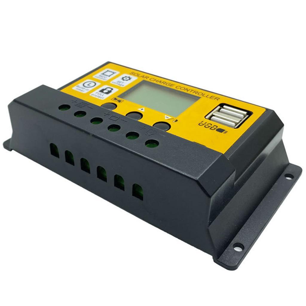 12/24V 10-100A MPPT Solar Charge Controller Battery Regulator Dual USB 10A