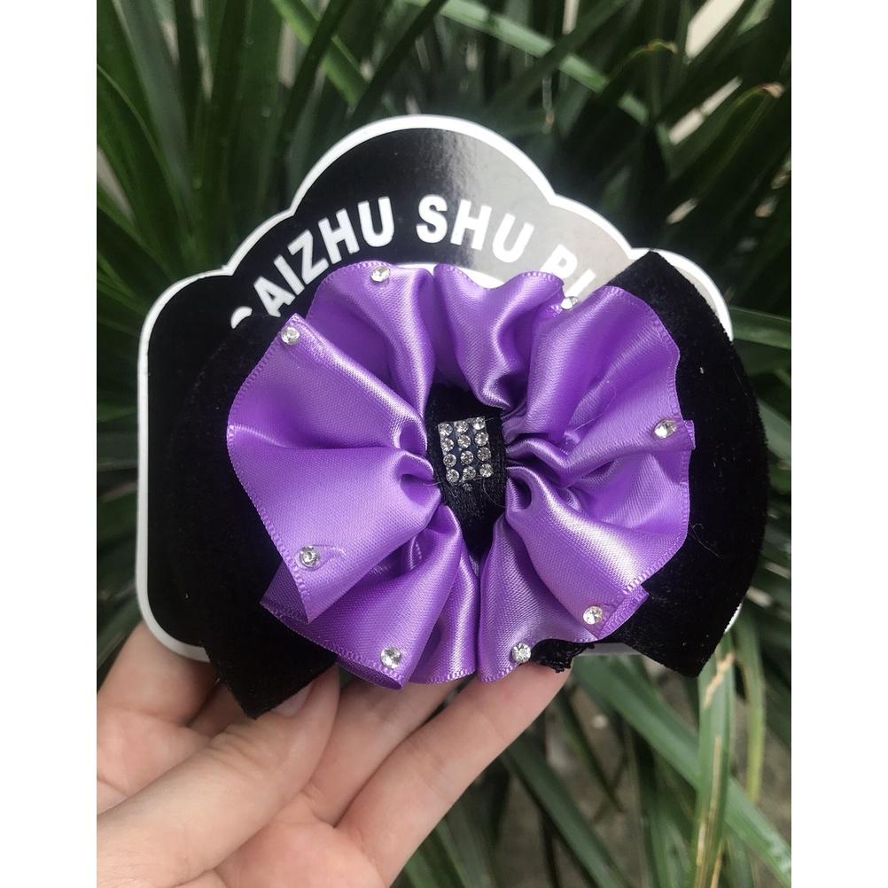 Cặp Búi Tóc Phối Hoa Siêu Đẹp, Ảnh Thật