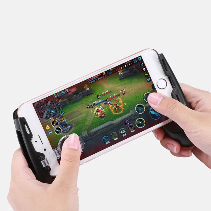 Combo tay cầm 5 trong 1 chơi game mobile Free Fire PUBG ROS làm mát máy