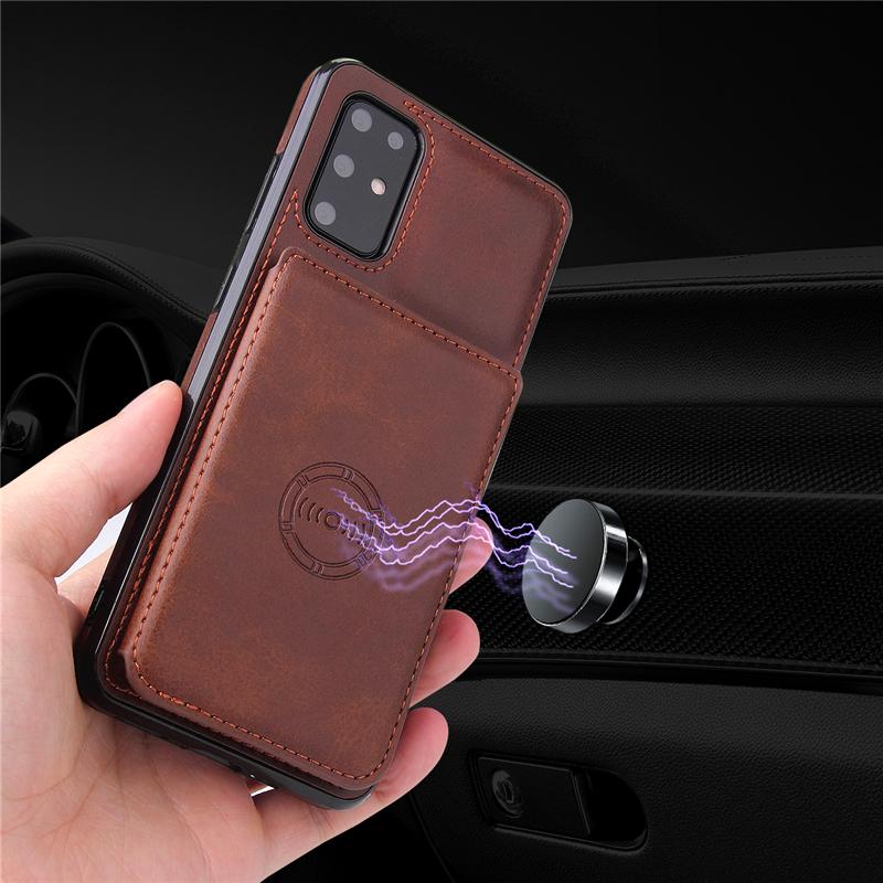 Ốp lưng điện thoại có ngăn đựng thẻ dành cho Samsung Note20 S20 FE Ultra Note10 S10 Plus