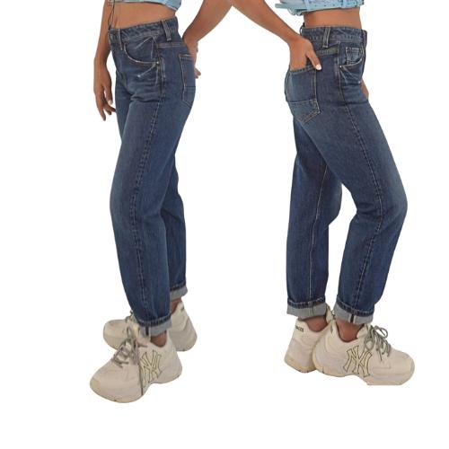 Quần Boyfriend Jeans P12, dáng đứng, phong cách lịch sự- trẻ trung_thương hiệu SAMMA JEANS