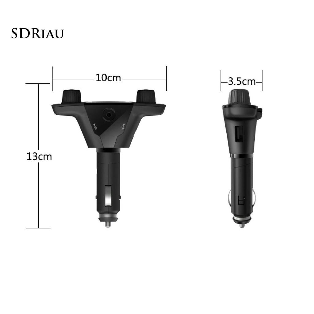 *QCDZ* BT06 Car MP3 Player Bluetooth 4.0 U Disk TF Card Black Mobile Phone Handsfree Car FM Transmitter for Vehicle