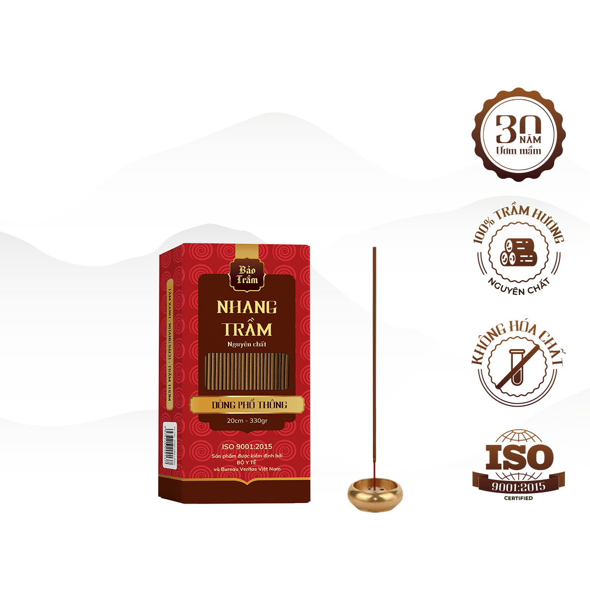 Nhang Trầm Hương Bảo Trầm, Phổ Thông 20cm