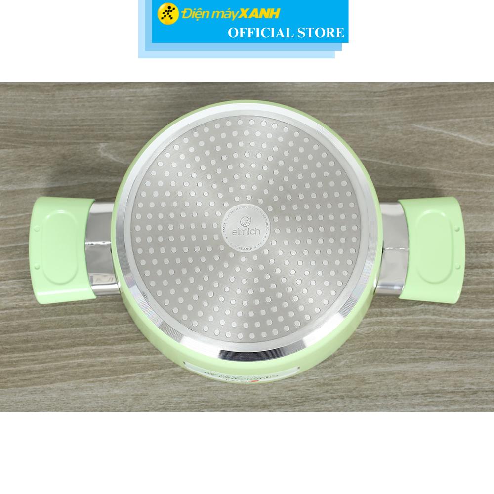 Nồi nhôm chống dính nắp kính 18 cm Elmich EL-5113AO18 - Hàng Chính Hãng