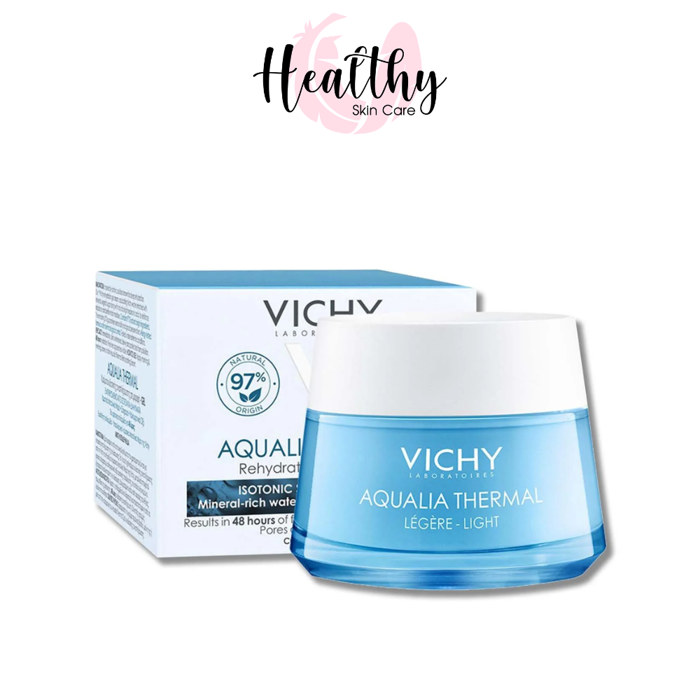 COMBO VICHY KEM DƯỠNG ẨM AQUALIA THERMAL CREAM LIGHT VÀ XỊT KHOÁNG THERMAL SPA WATER 300ML