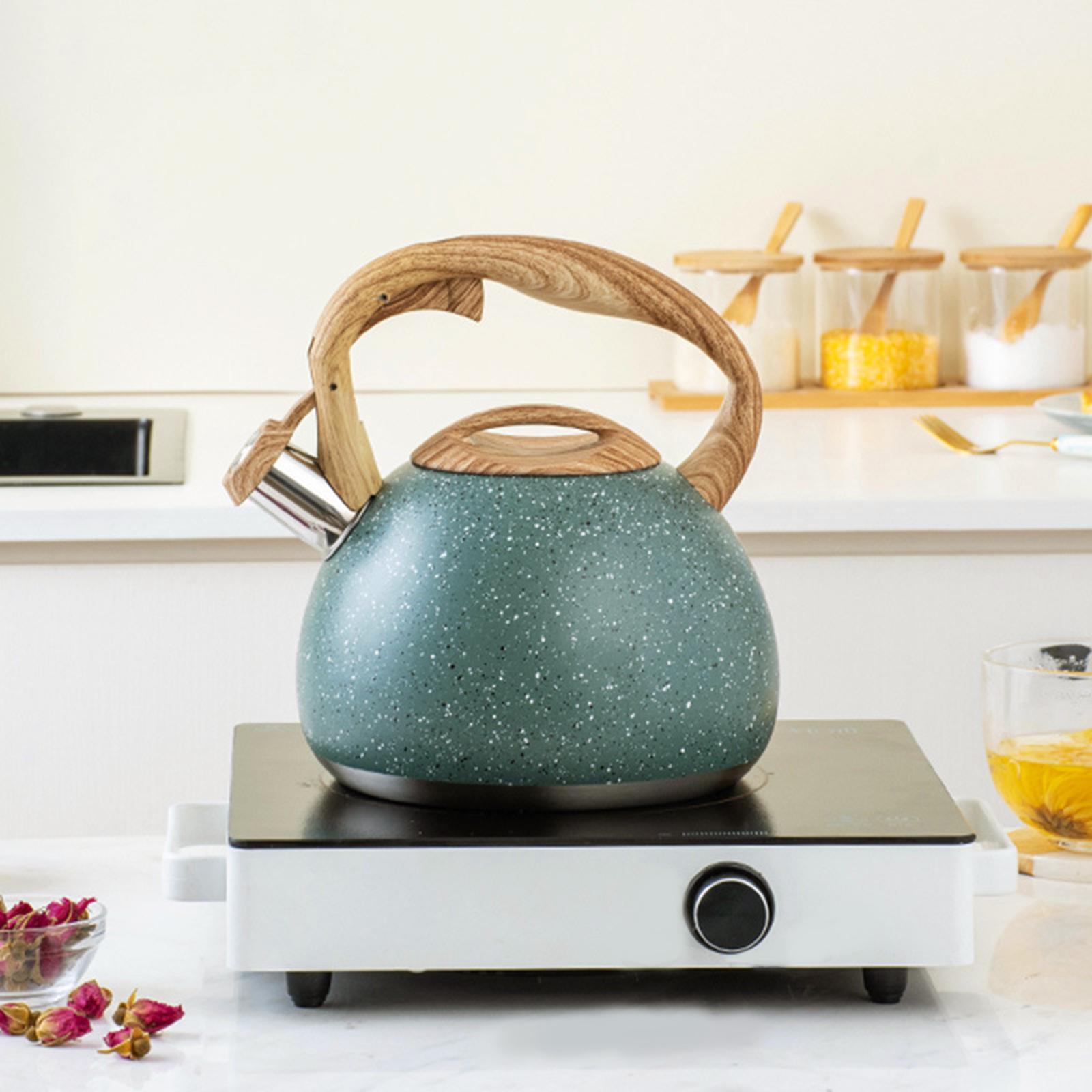 Tea Kettle Wood Handle Tea Pots Whistling Tea Pot Tea Pots for Stove Top