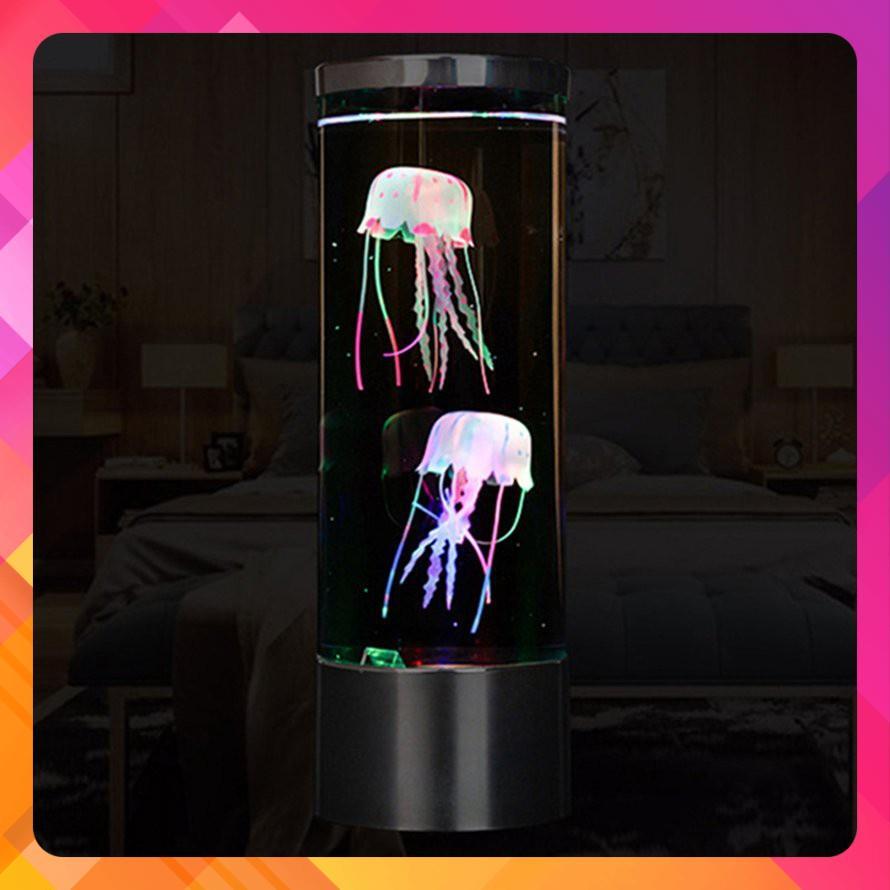Sứa Silicone Trang Trí Trong Suốt Phát Sáng Chuyên Trang Trí Bể Cá
