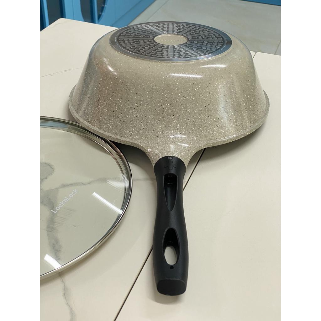 Chảo Sâu Lòng Đáy Phằng Đá Stone Cao Cấp 28cm LCA6285D