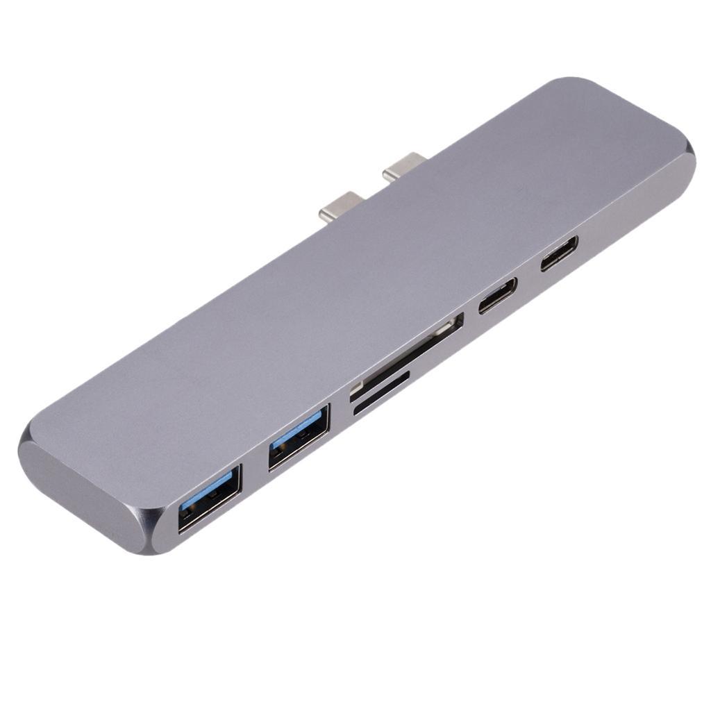 7in1 USB Type-C Hub Multiport Card Reader Adapter 4K HDMI For MacBook Pro