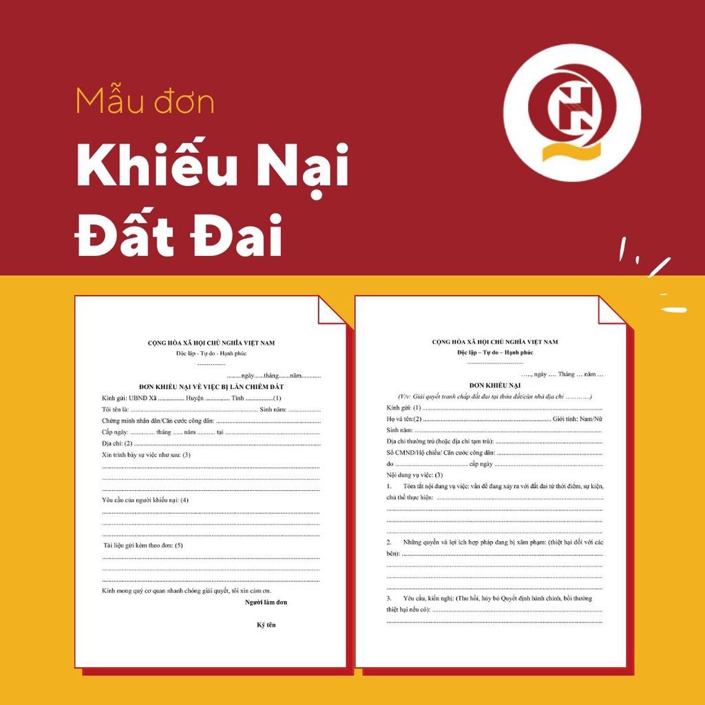 Mẫu đơn khiếu nại đất đai chuẩn mới nhất + Hướng dẫn viết đơn của Luật sư