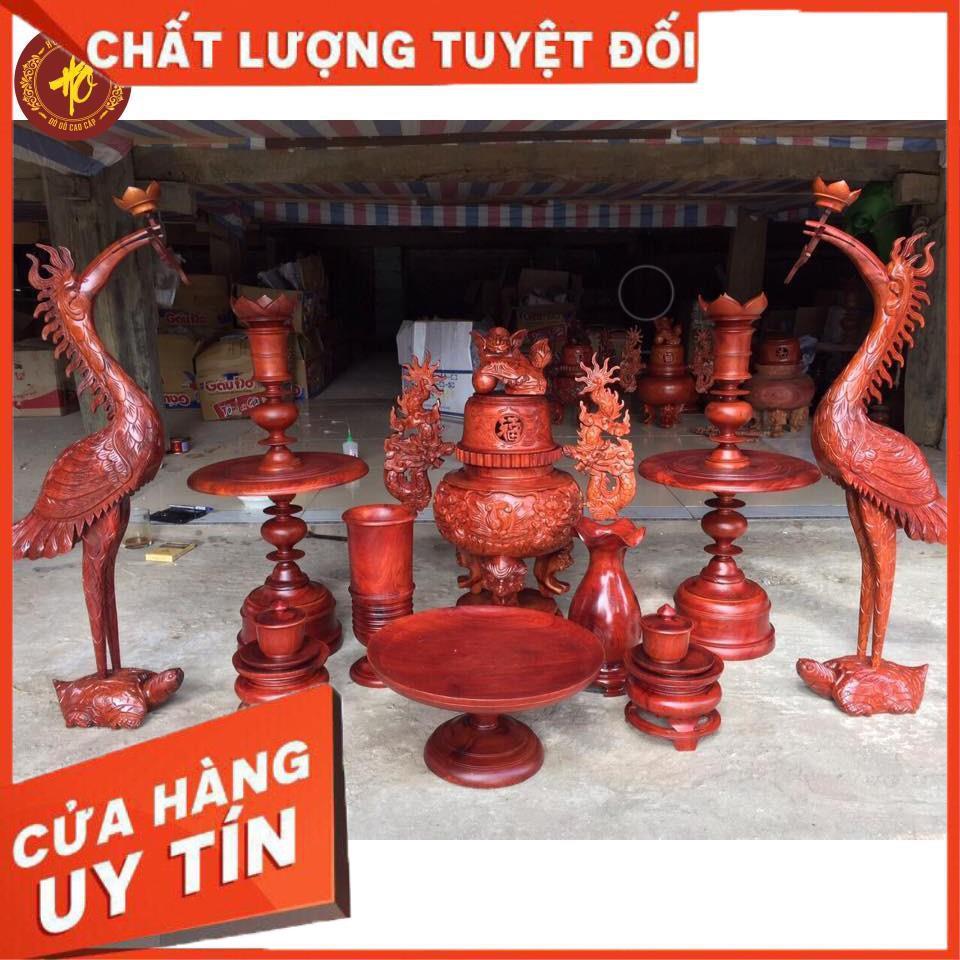 Bộ thờ 13 món gỗ hương cao cấp - Bộ thờ gỗ hương cao cấp