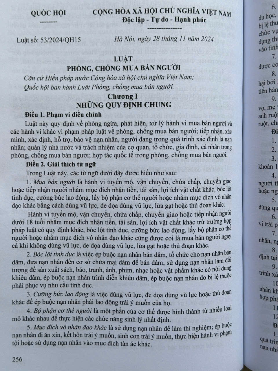 Sách Hệ Thống Toàn Văn 18 Văn Bản Luật được thông qua tại Kỳ họp thứ 8, Quốc hội khóa 15 (V2552T)