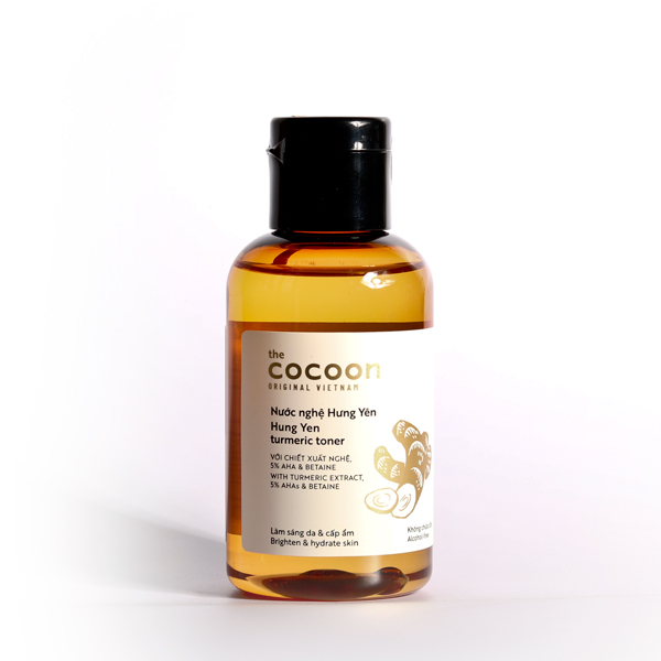 Toner nước nghệ Hưng Yên Cocoon 140ml giúp da sáng mịn rạng rỡ thuần chay