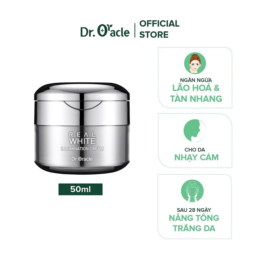 Kem Dưỡng Trắng Da DR.ORACLE Real White Illumination Cream 50ml - Chống Lão Hoá Dưỡng Ẩm Dành Cho Da Dầu