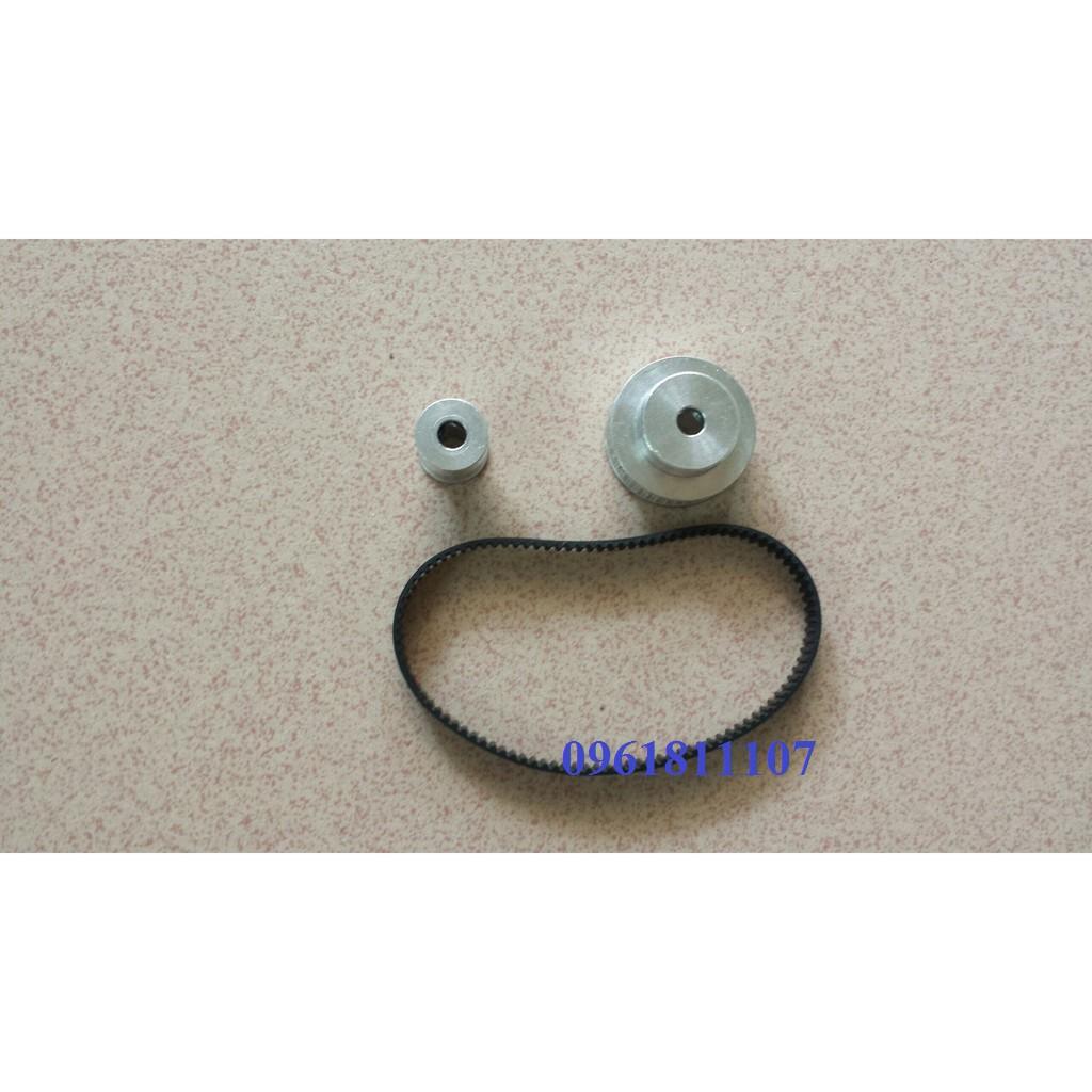 Bộ puly dây đai 16 - 36 răng lỗ cốt 5mm