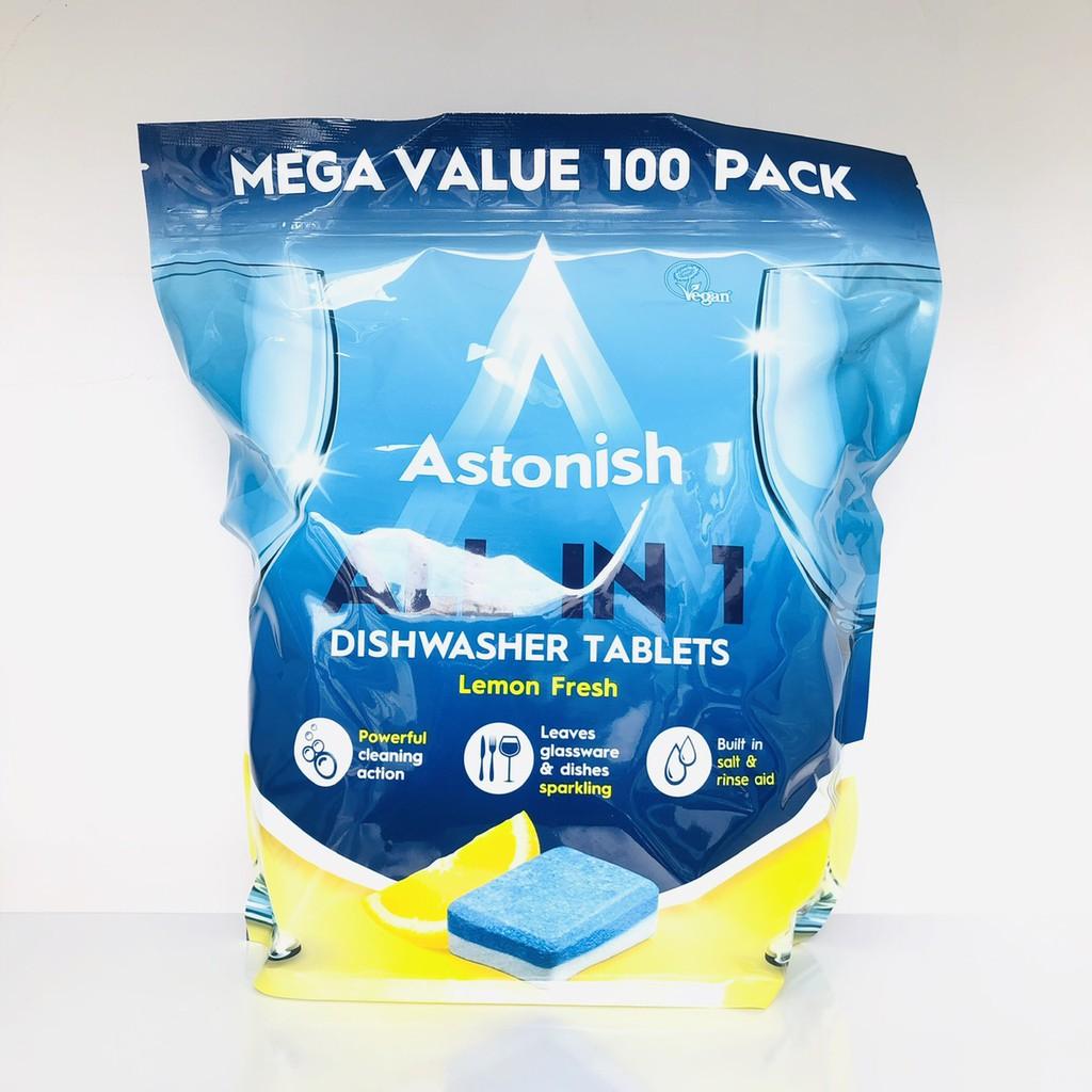 Viên rửa chén Astonish all in 1 (gói 100 viên)