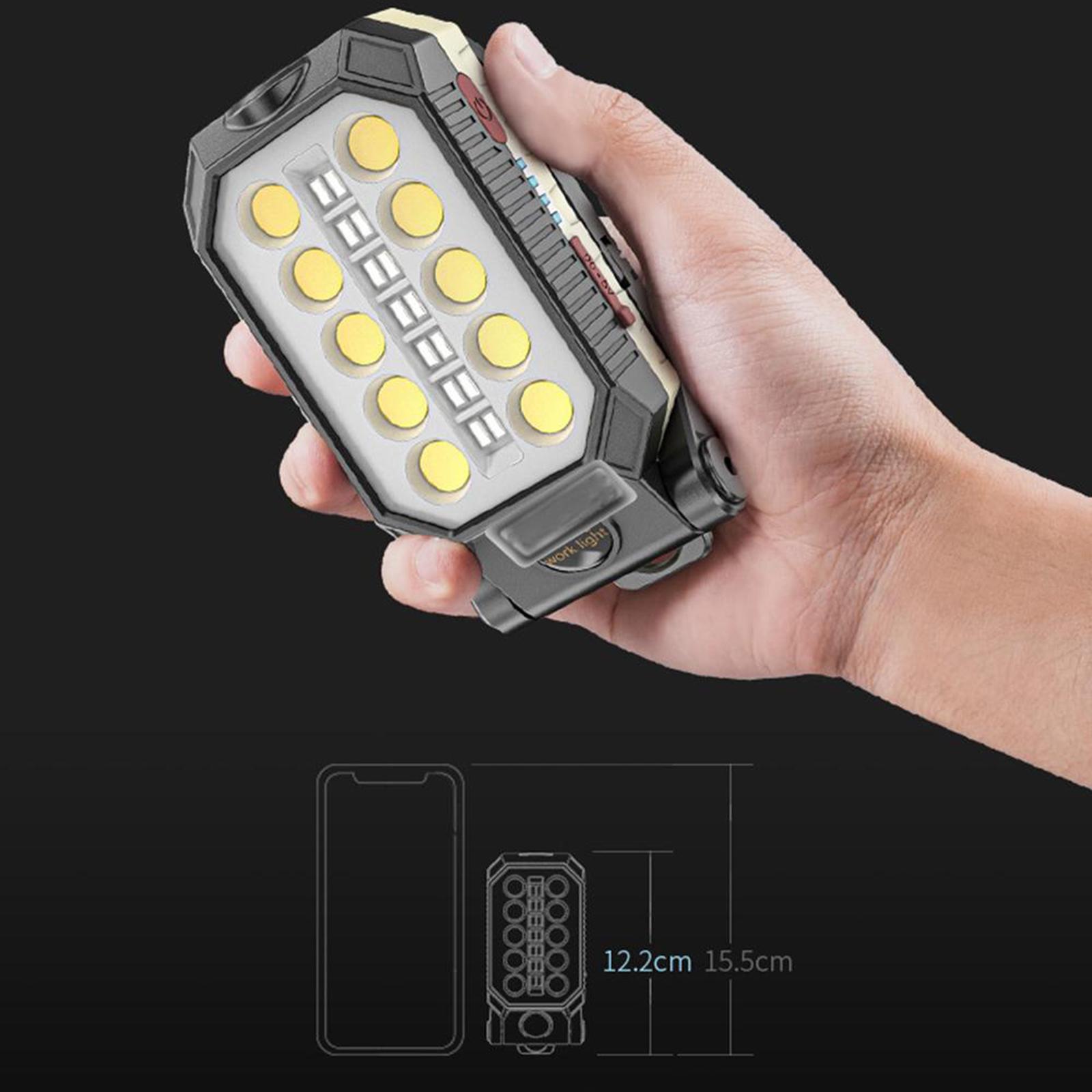 USB LED Work Light Magnetic Light with Magnetic Base for Home Workshop COB Small