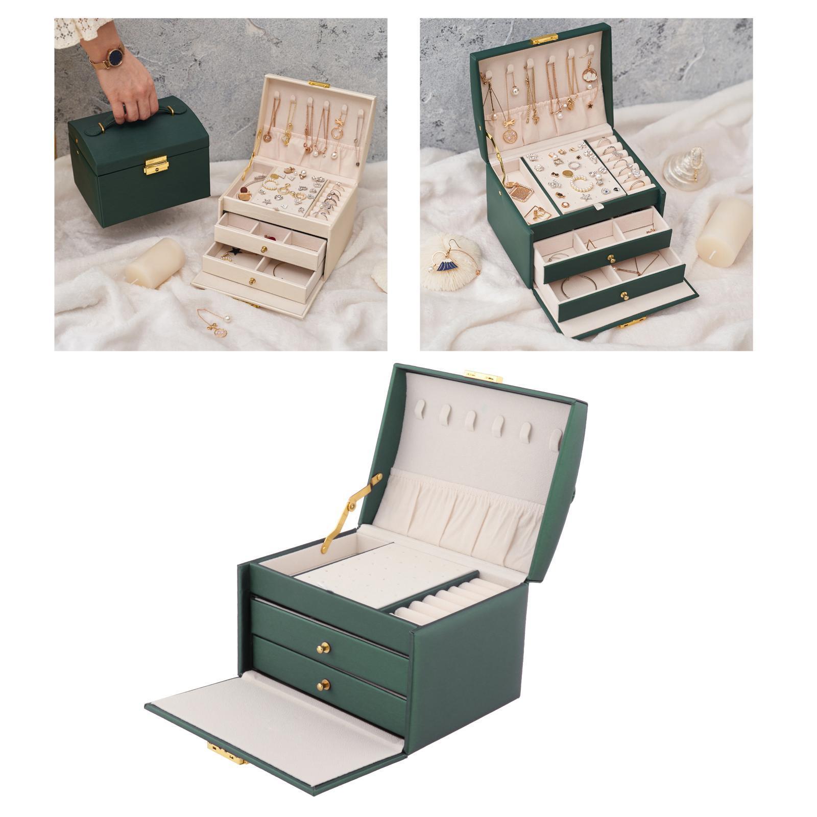 Creative Jewelry Storage Box Trinket Boxes Organizer Decorative Green