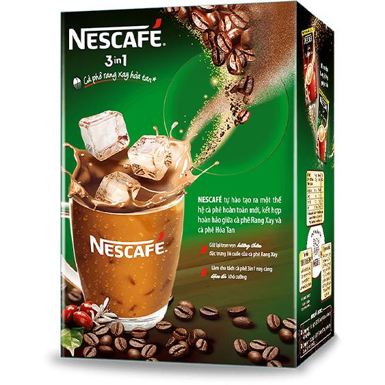 [Tặng 1 bình nước Lock&amp;Lock 1.2L] Combo 2 hộp Nescafé 3in1 công thức cải tiến - vị rang đậm (Hộp 20 gói x 17g)