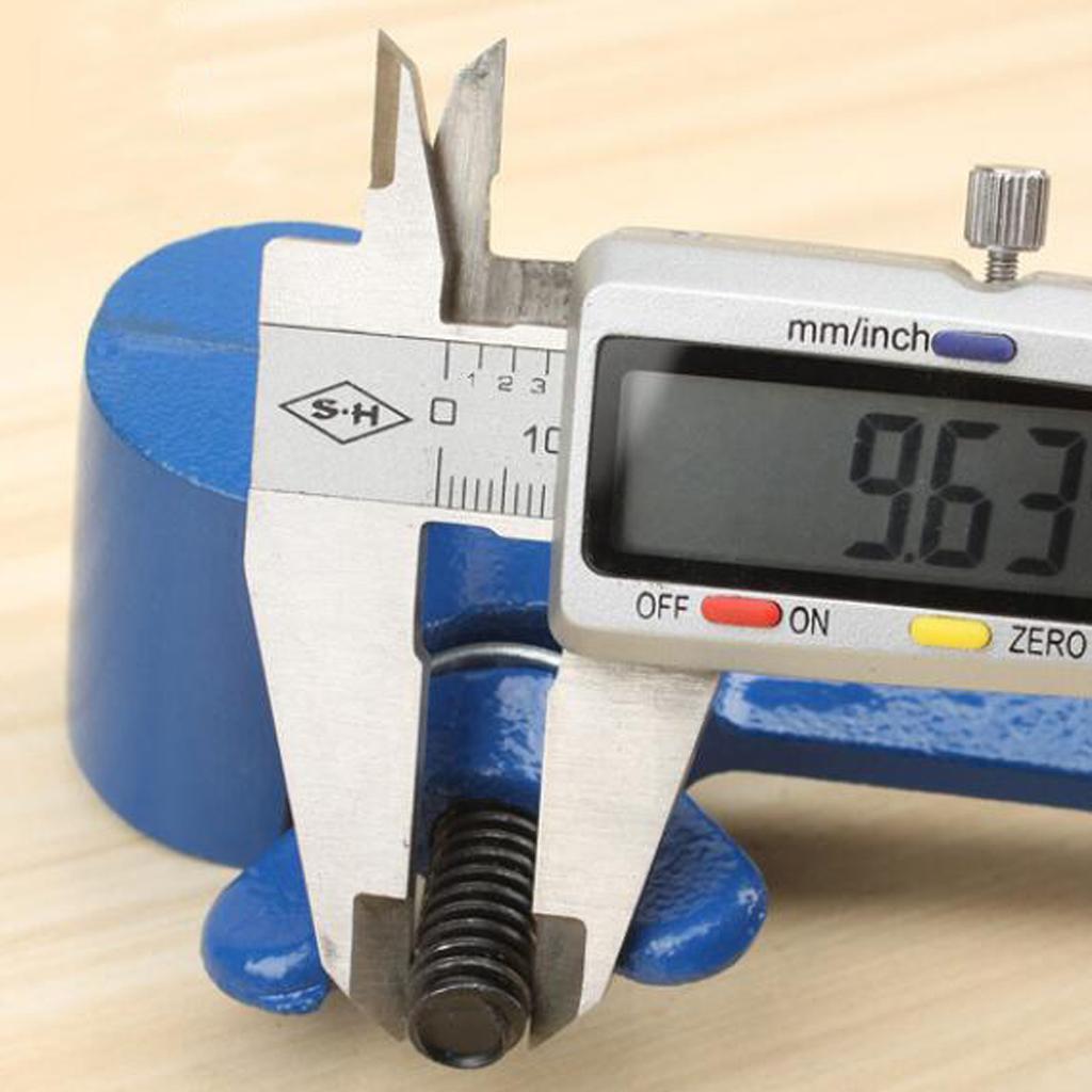 2 Pieces Blue Hand Held Hobby Mini Vise for Jewelry Making Tool 12cm/16cm