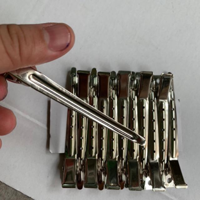 Kẹp vịt tạo hình tóc inox loại 1 GiangPKC chiều dài 8,5cm