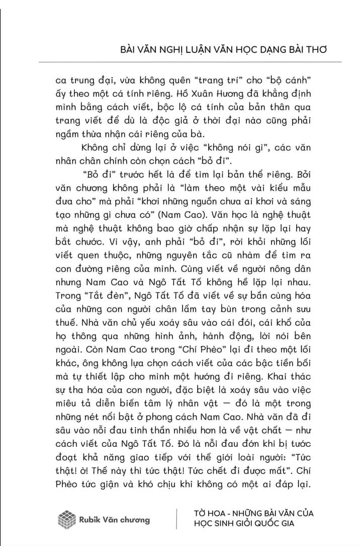 Sách - Tờ Hoa - Những bài văn của học sinh giỏi quốc gia