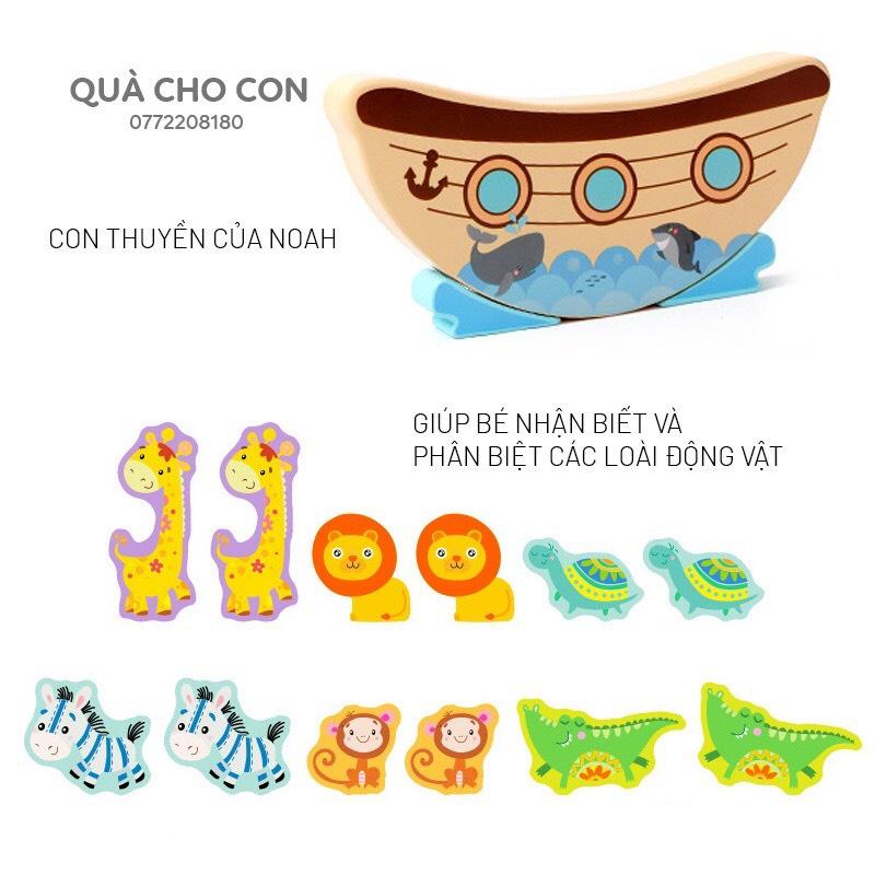 ĐỒ CHƠI XẾP GỖ THĂNG BẰNG HÌNH ĐỘNG VẬT SIÊU DỄ THƯƠNG RÈN LUYỆN SỰ TẬP TRUNG, KHÉO LÉO CHO BÉ