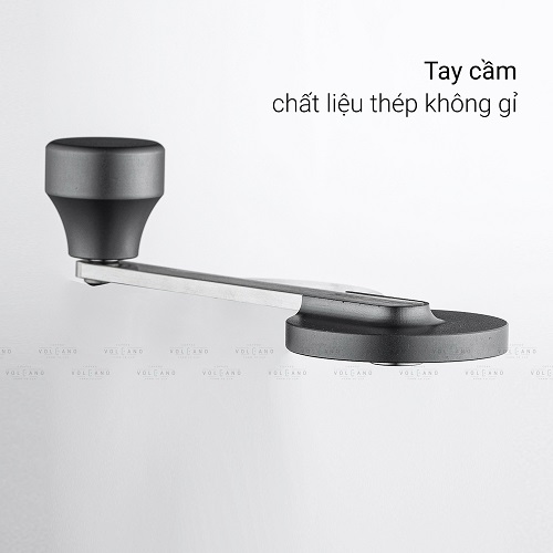 Cối xay tay M2 pro cà phê lưỡi thép CNC thân nhôm khắc vân kim cương CAFE DE KONA