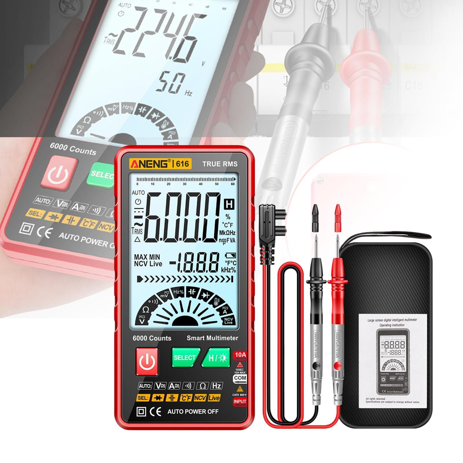 Handheld Digital Tester Automatic Shutdown Transistor DC AC Voltmeter
