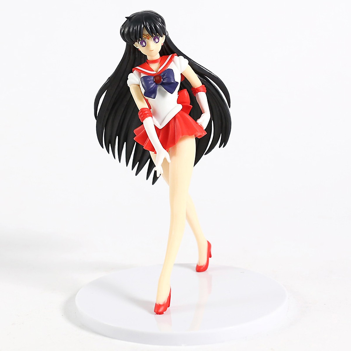 Sailor Moon 16cm - Mô hình thủy thủ Mặt Trăng Sailor Mars (Rei Hino Sao Hỏa) làm đồ chơi, trang trí tặng kèm giá đỡ