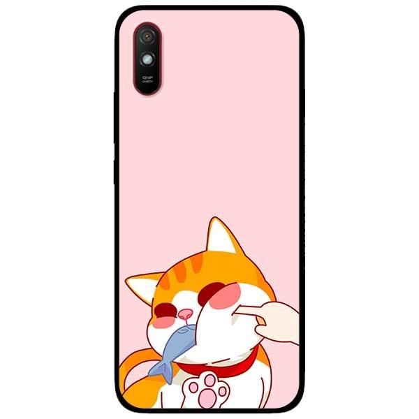 Ốp lưng dành cho Xiaomi Redmi 9 - Redmi 9A - mẫu Mèo Ăn Cá