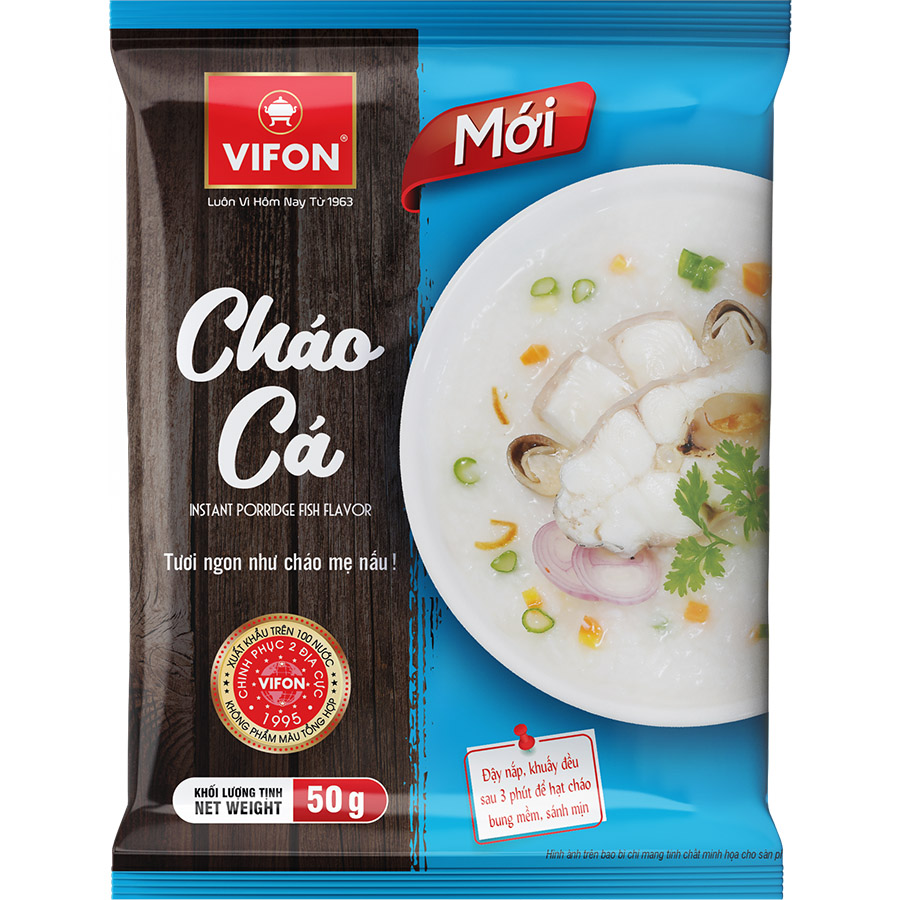 Thùng 50 Cháo Cá VIFON (50g/ Gói)