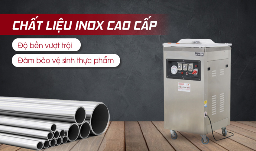 Máy Hút Chân Không, Đóng Gói Thực Phẩm Công Nghiệp 1 Buồng DZ 600 NEWSUN - Đóng Gói Số Lượng Lớn - Hàng Chính Hãng