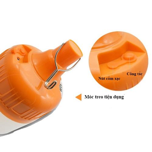 Bóng Đèn Tích Điện 6h - 8h Sạc Pin Đa Năng 100W - 150W Có Móc Treo Ko Cần Dây Điện