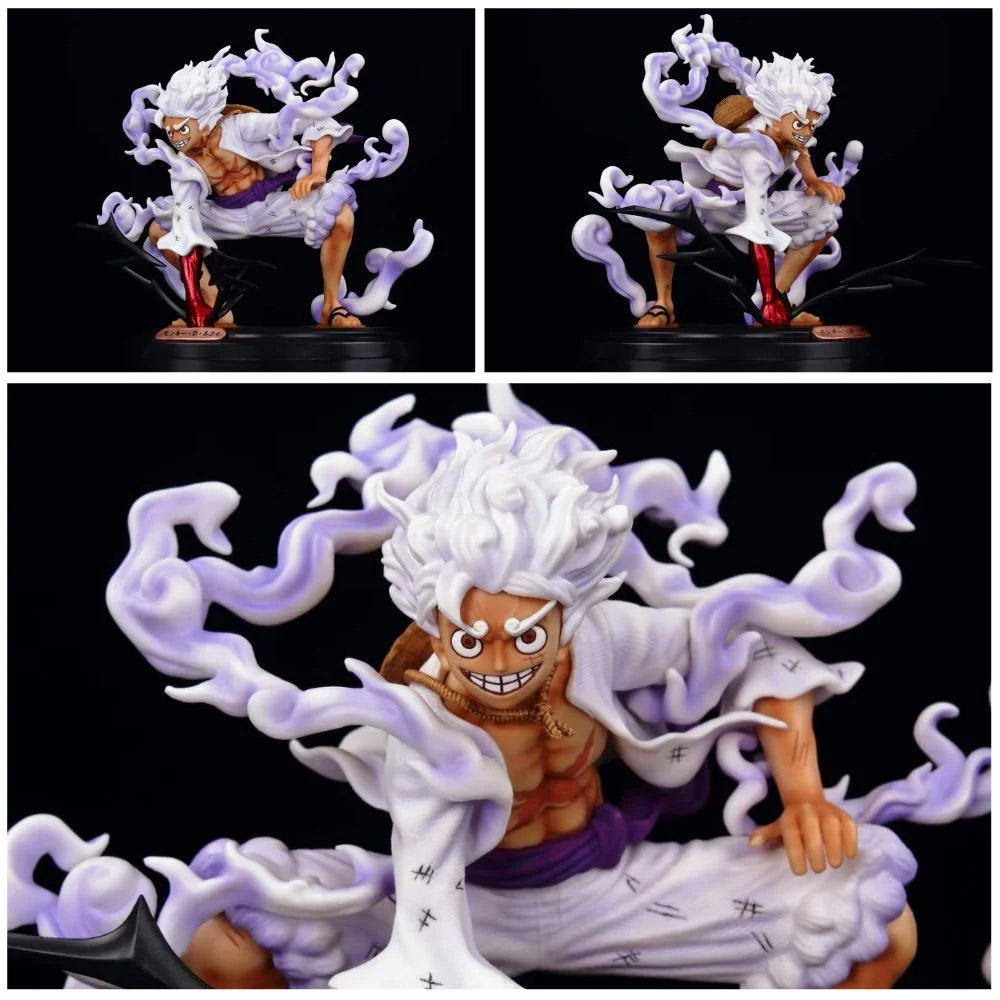 Mô Hình OnePiece Luffy nika gear 5 trạng thái siêu ngầu cao 20cm nặng 600g