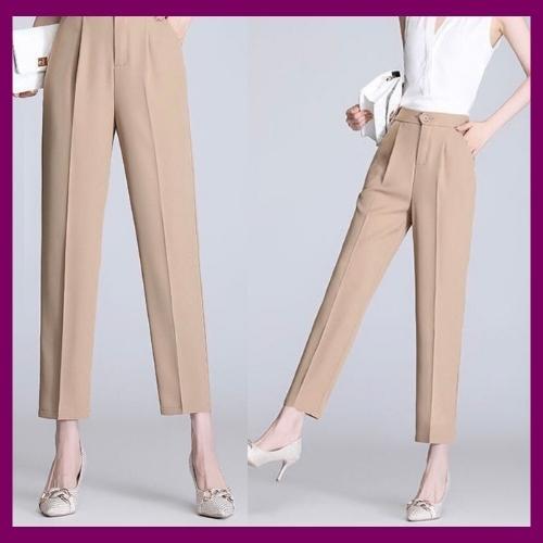 Quần Tây Nữ Lưng Cao Bigsize( đến 90kg) Chala Đi Làm Đi Học Dáng Baggy