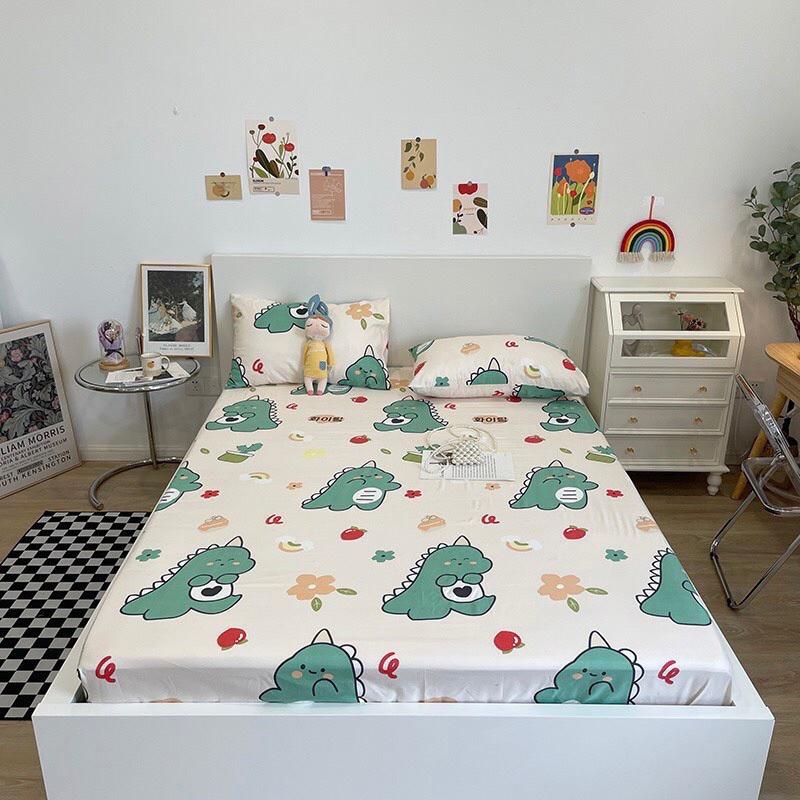Bộ ga gối cotton poly nhiều mẫu