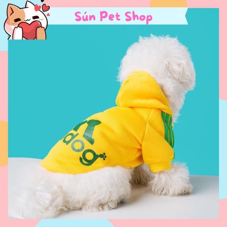 Áo nỉ Hoodie Adidog cho thú cưng, áo mùa đông cho chó mèo