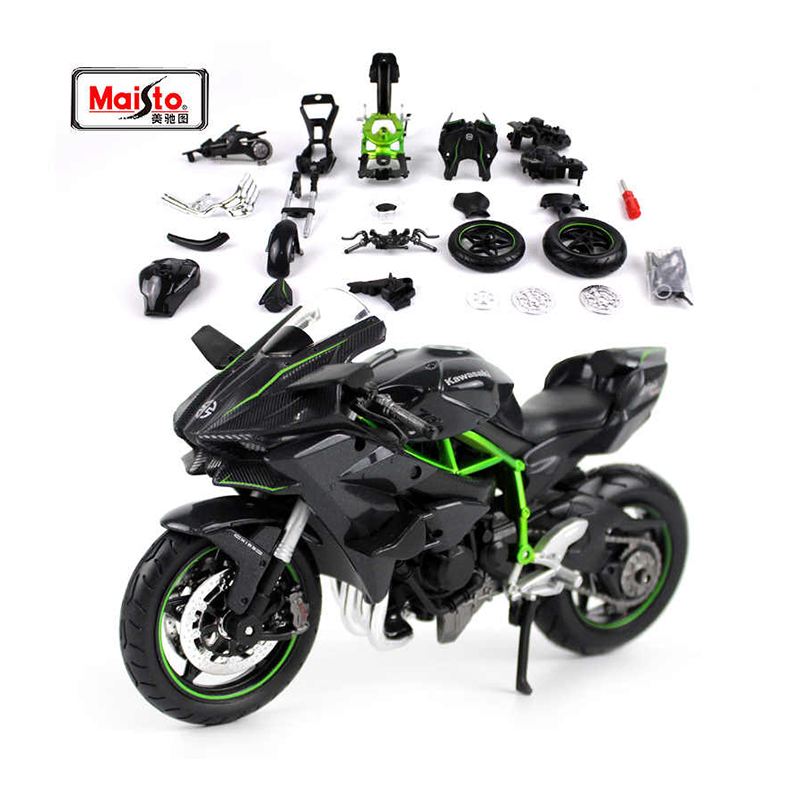 Đồ Chơi MAISTO Xe Mô Tô Lắp Ráp Kawasaki Ninja H2TM R Tỉ Lệ 1:12 39198/MT39051AL