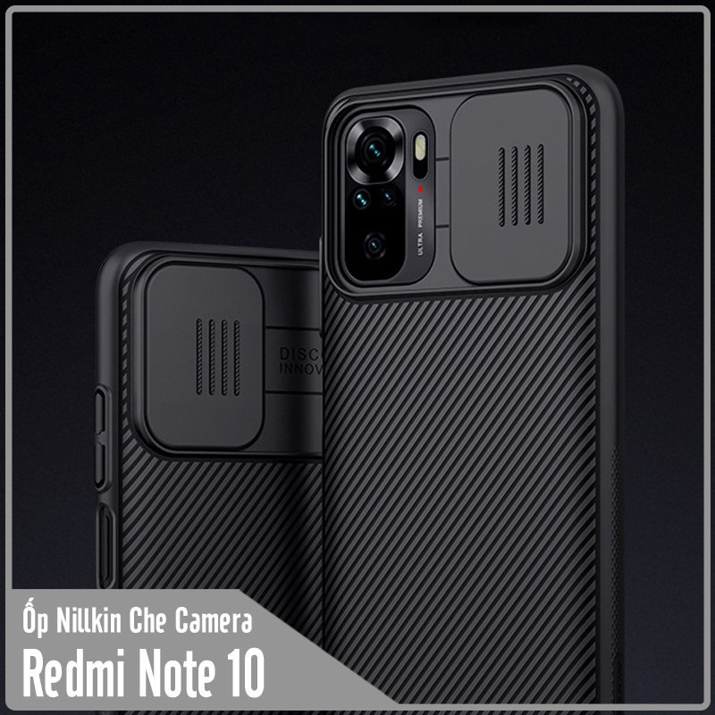 Ốp lưng cho Xiaomi Redmi Note 10 Nillkin CamShield che camera - Hàng Nhập Khẩu