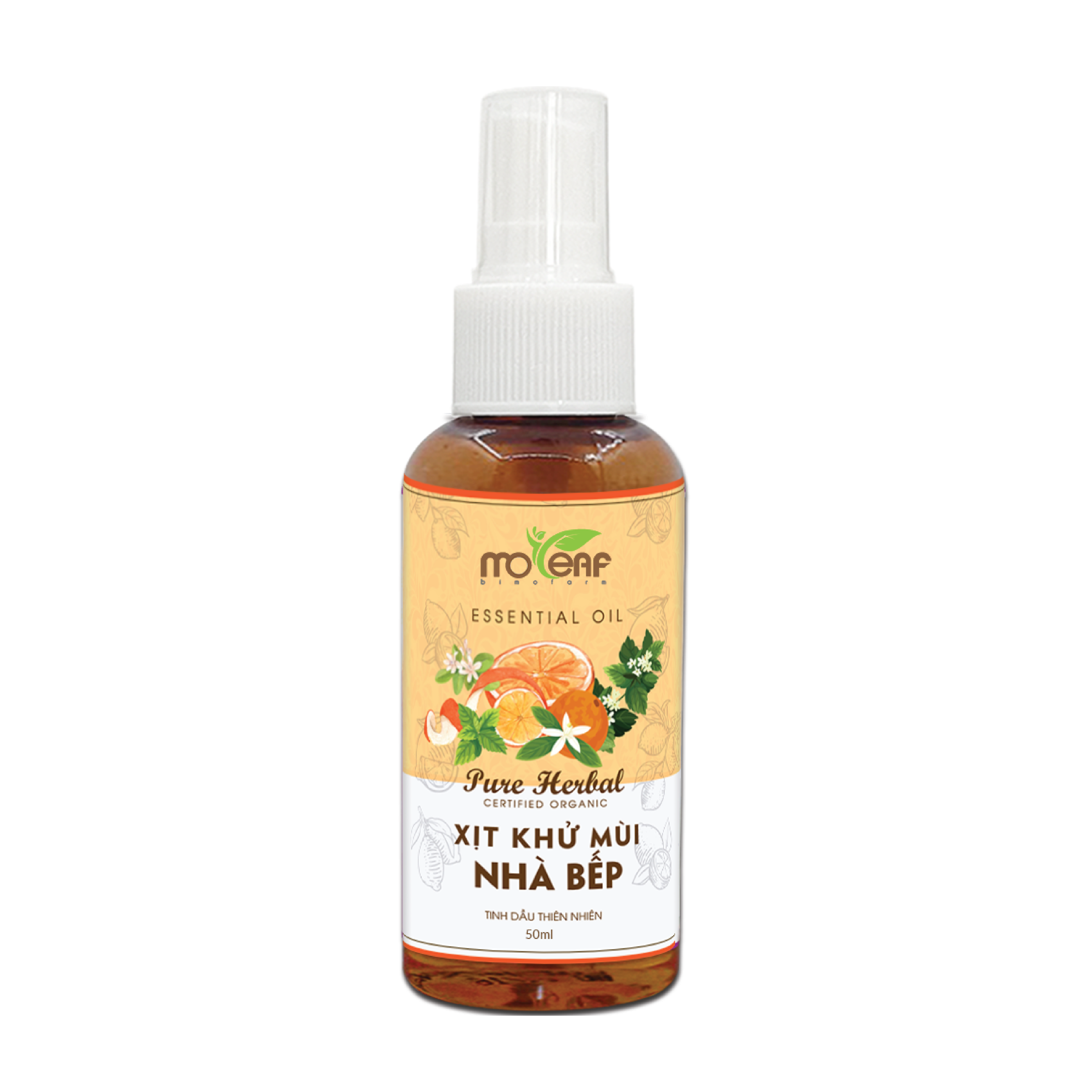 Xịt Khử Mùi Nhà Bếp Moleaf Khử mùi giúp xua đuổi muỗi, côn trùng, kiến, gián, chuột - Khử mùi ẩm mốc, mùi thức ăn giúp nhà bếp luôn có mùi dễ chịu, thoáng mát