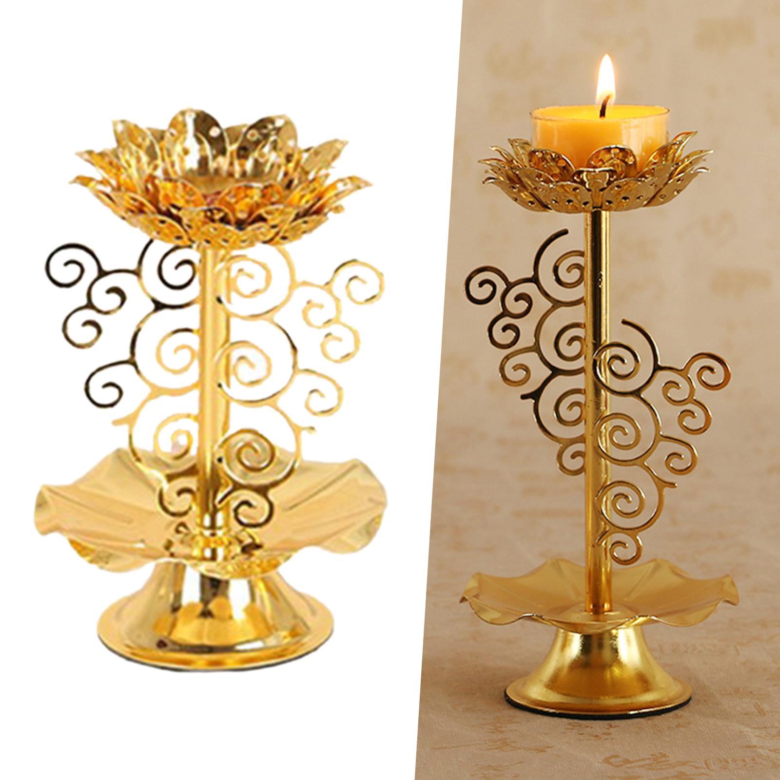 Ghee Lamp Holder Candle Holder Buddhist Altar Supplies Lotus Tibetan