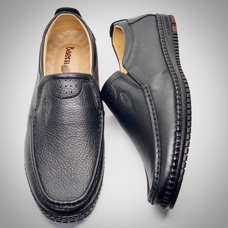 Giầy lười nam siêu mềm Tomshoes, cam kết da thật 100%
