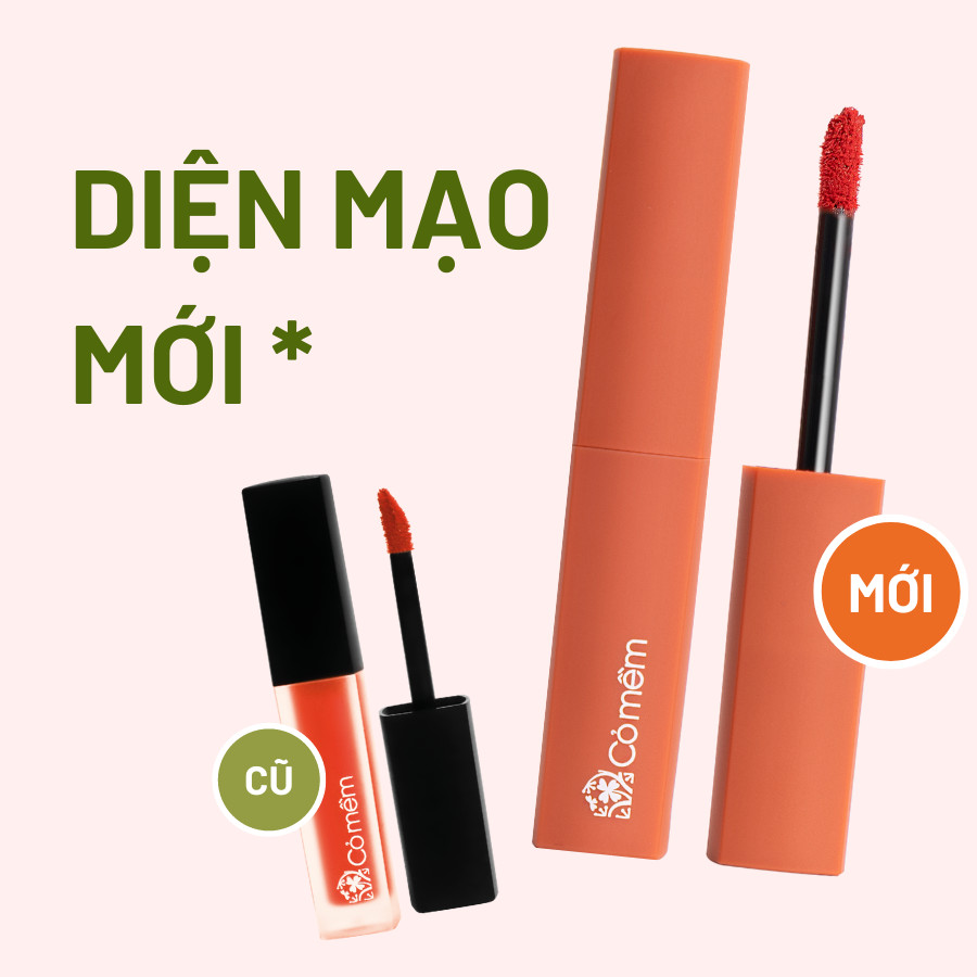 Son Kem Nhung Lì Mượt Không Silicone Cỏ Mềm Màu Đẹp An Toàn Từ Thiên Nhiên 3ml