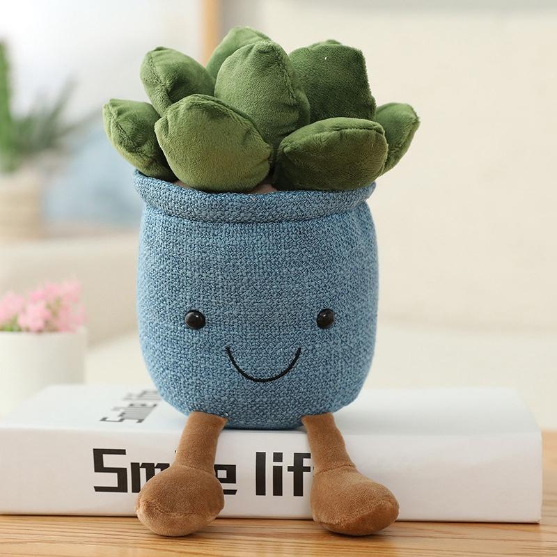 Đồ chơi búp bê nhồi bông hình cây mọng nước nhân tạo dễ thương mềm mại thoải mái có thể giặt sạch được trang trí nhà cửa